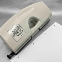 4-fach Locher Leitz neuwertig Metall