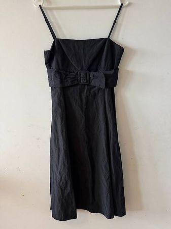 Un Deux Trois Sommerkleid schwarz, Gr. 34, knielang, wie neu