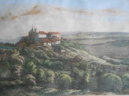 Regensberg Stahlstich koloriert ca. 1860
