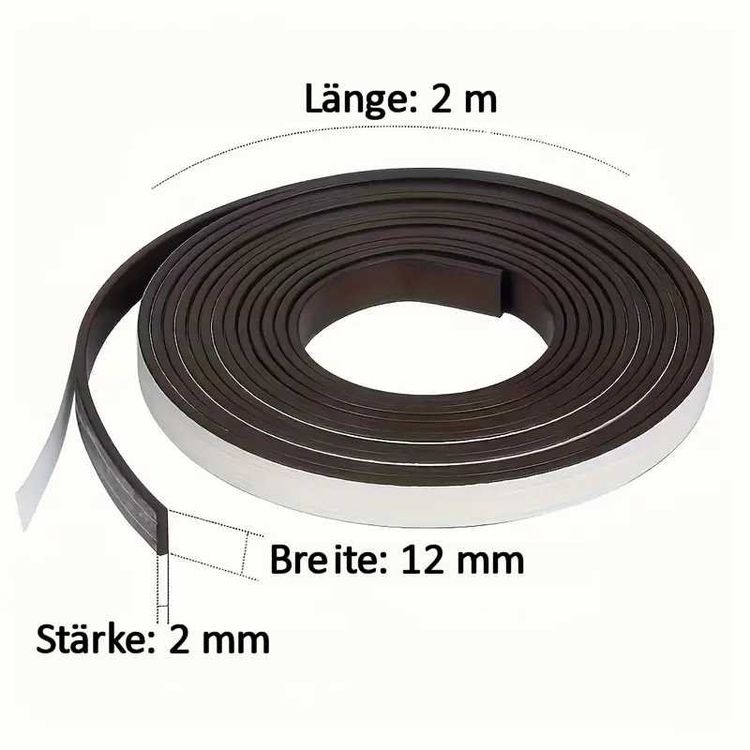 A+B Magnetband Selbstklebend mit Gegenseitiger Anziehung für Fliegengitter | Magnetstreifen Selbstklebend mit 3M Kleber, Fliegengitter Magnet Klebeband Zuschneidbar, Magnete für Moskitonetze (2m+2m