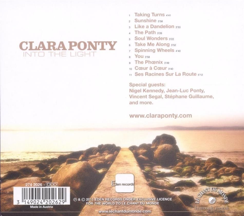 CD: Clara Ponty - Into The Light – Usato da Uzwil venduto da visions77 1