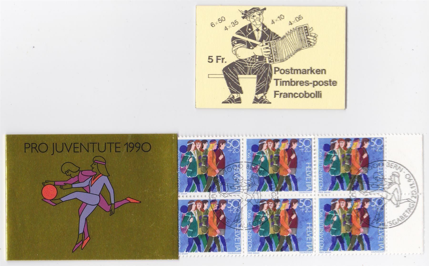 Tous les timbres: 2 Markenhefte: 78a postfr. + PJ 39 gest. – D'occasion à Wenslingen par riger11