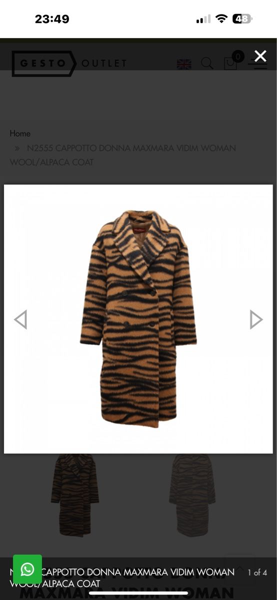 Max Mara Cappotti: Capottò Max Mara Tg.L , it.48 – Nuovo e nell'imballaggio originale da Paradiso venduto da fio_mhn6 3