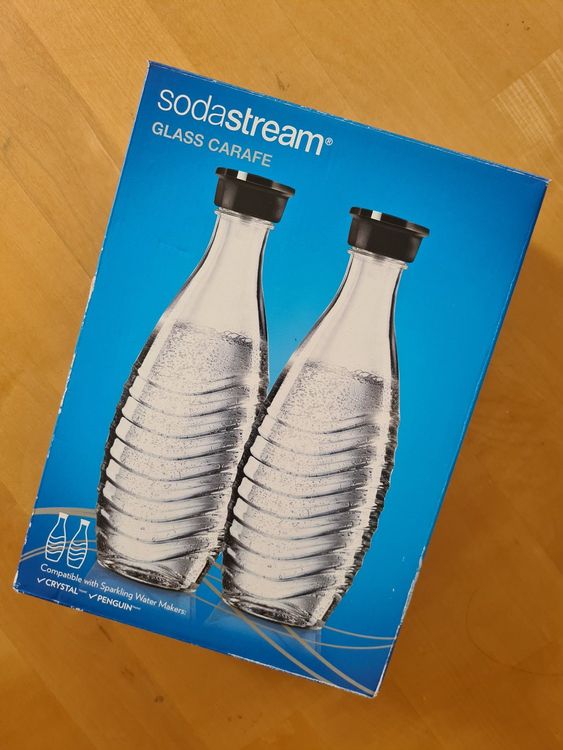 Glas CrystalFlaschen von Sodastream (2er Set) Kaufen auf Ricardo