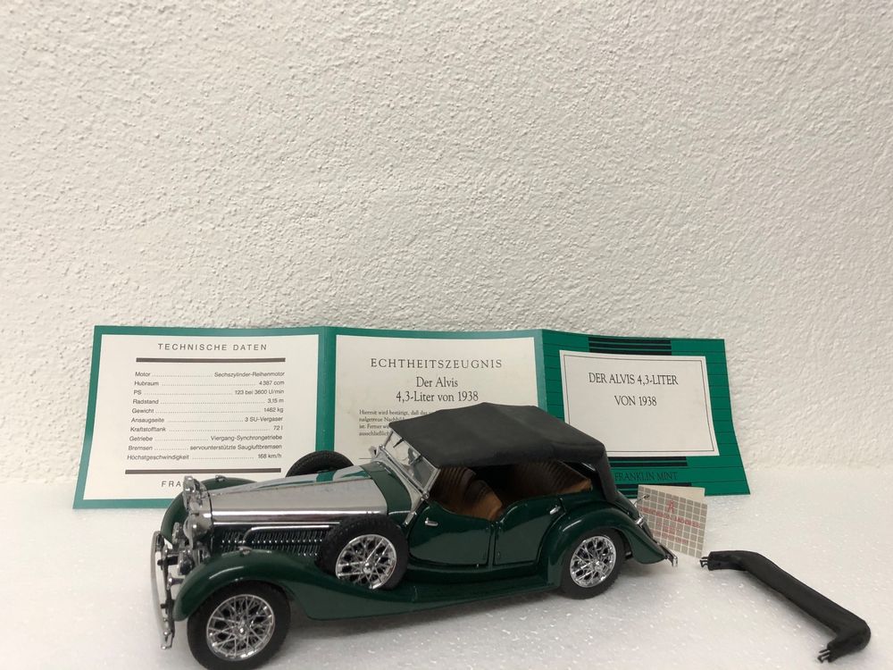 Franklin Mint 1938 Alvis 4.3 Litre Cabriolet 1:24 | Kaufen auf Ricardo