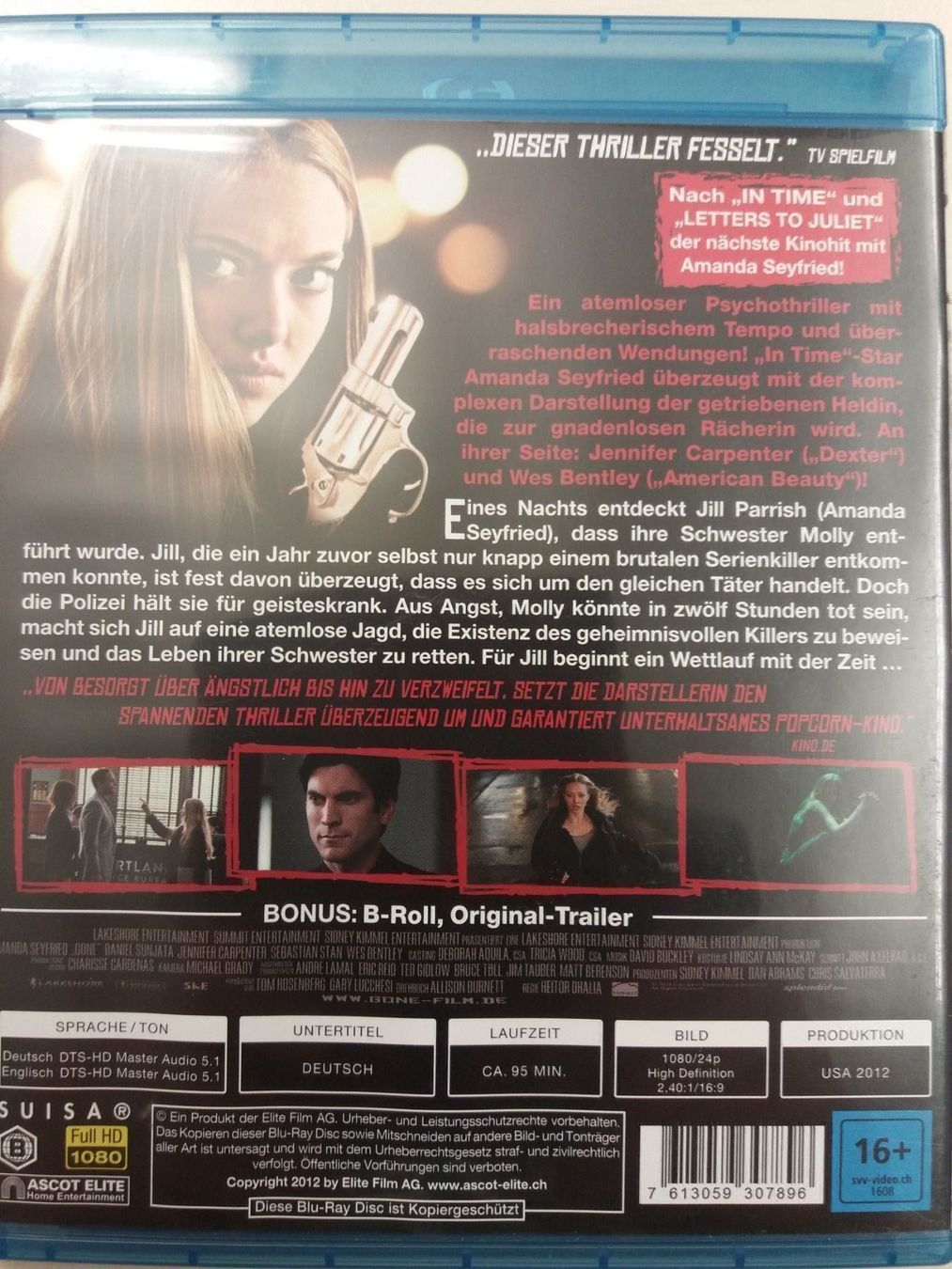 Tous les DVDs: Blu-ray Gone / Amanda Seyfried – D'occasion à Eiken par Lashar 1