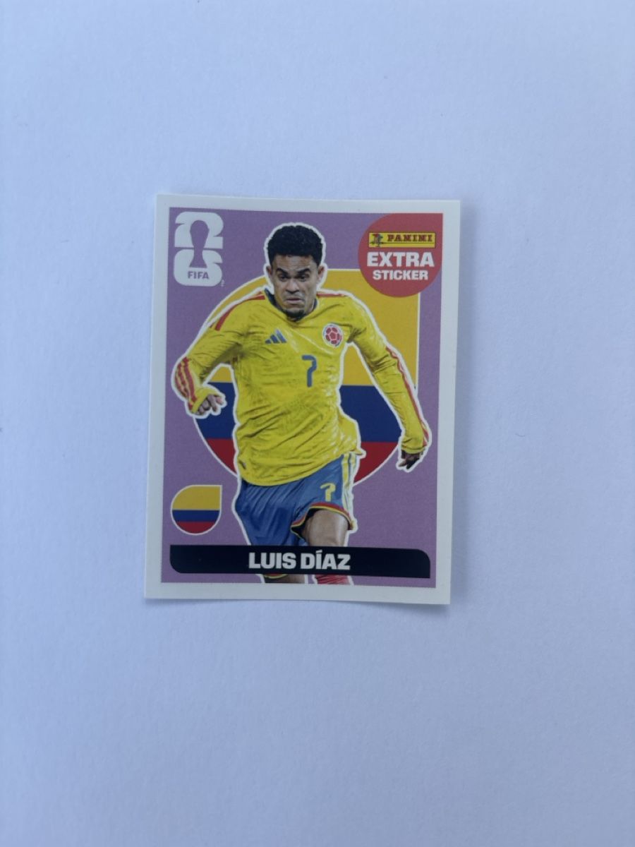 Panini Cartes à collectionner: Panini Extra Sticker lila Luis Díaz  – Neuf avec emballage d'origine à Zürich par frank.kube
