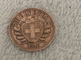 2 centimes/rappen 1910