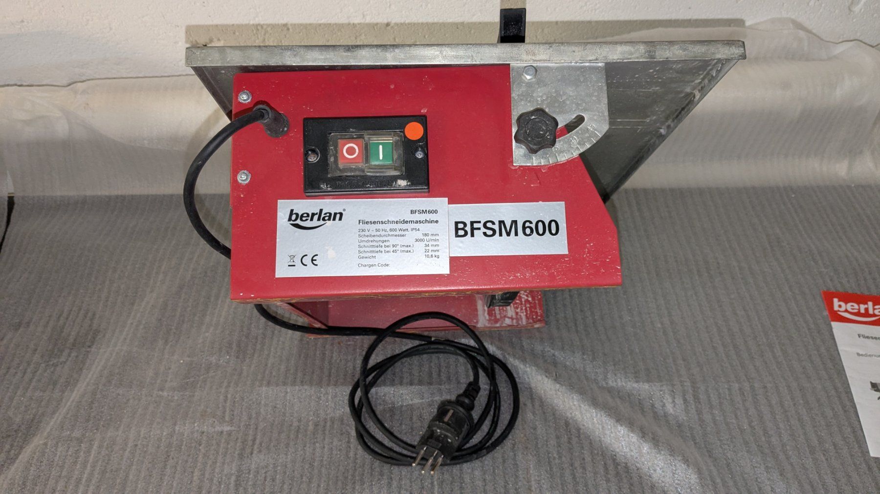 Tutte le macchine: Fliesenschneidemaschine BFSM600 – Usato da Vordemwald venduto da Argi7 1