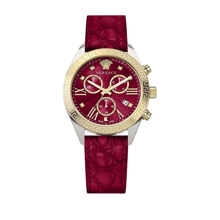 Versace Orologi: Original Versace Uhr Greca, rot, neu und original verpackt – Nuovo e nell'imballaggio originale da Adliswil venduto da JanineT. 2