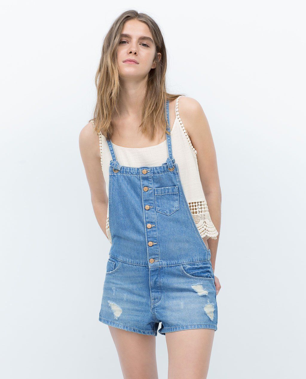 Zara Jeans: Jeans Latzhose Shorts – Gebraucht aus Wallisellen von Miu_ 3