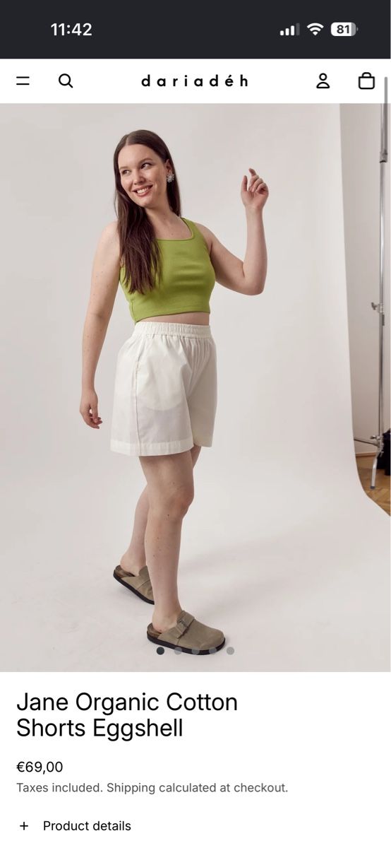 Dariadéh Hosen: Dariadéh Shorts Baumwolle Grösse L hellblau – Gebraucht aus Aarau von alexl_97 3