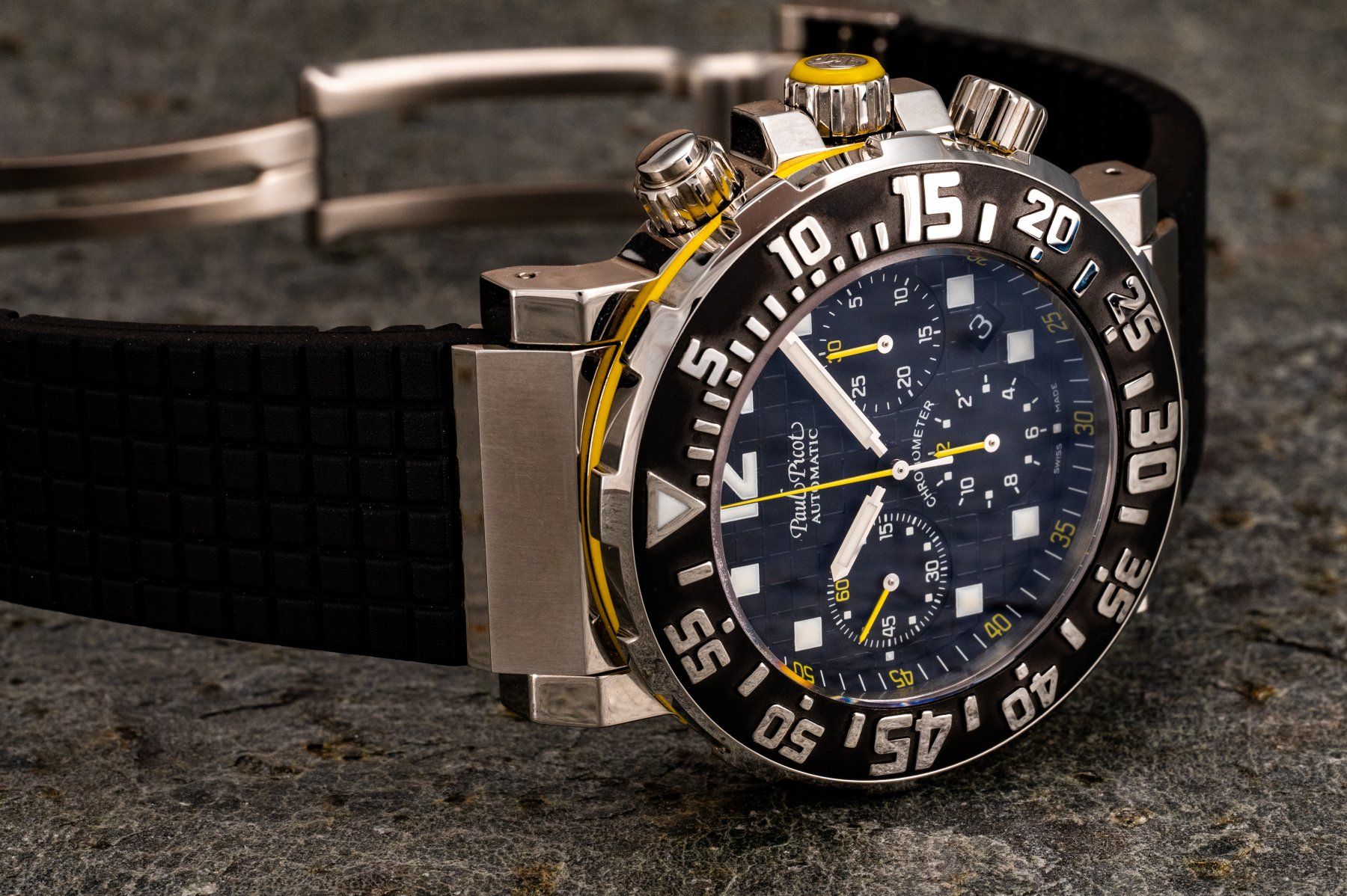 Paul Picot Orologi: Paul Picot C-Type Plongeur Chronograph - NOS - Full Set – Nuovo (secondo la descrizione) da Biel/Bienne venduto da Qlocker 2