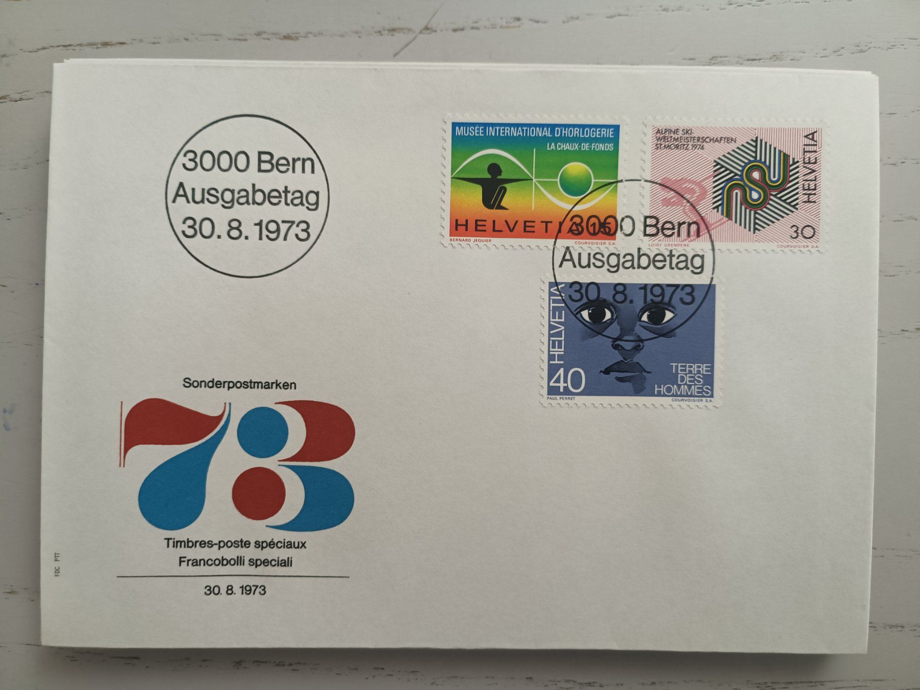 Alle Briefmarken: 1973 FDC Werbemarken – Gebraucht aus Dübendorf von goeggi79