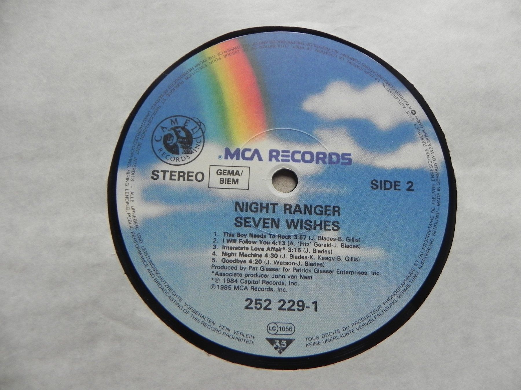 LP USA Hardrock Rock Band Night Ranger 1985 7 Wishes (Gebraucht) in ...