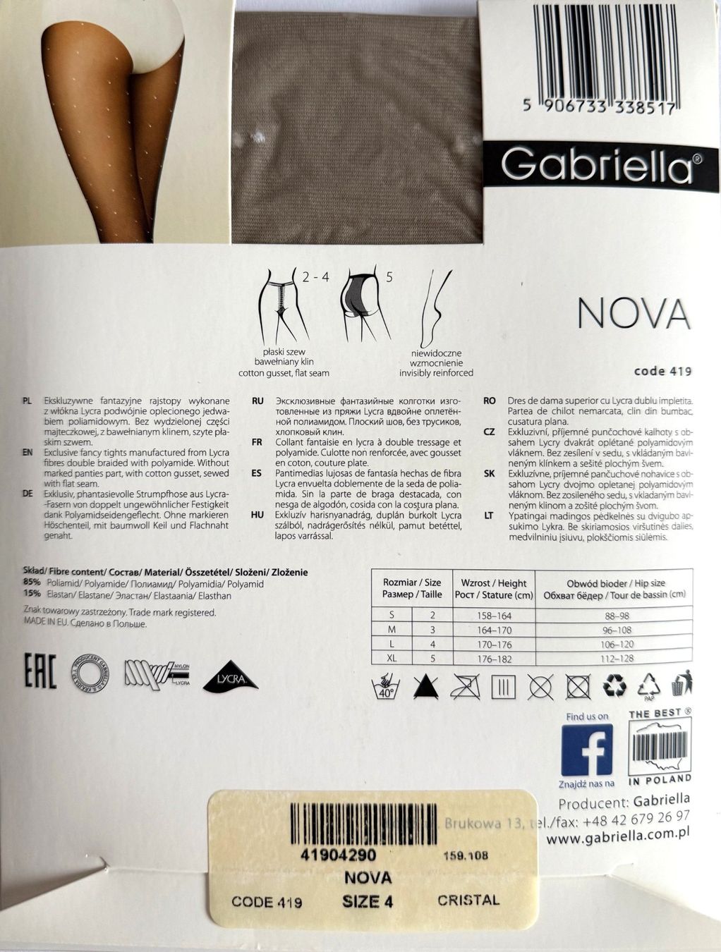 Calze & Collant: Strumpfhose Gabriella Nova – Nuovo e nell'imballaggio originale da Menziken venduto da ABA60 1