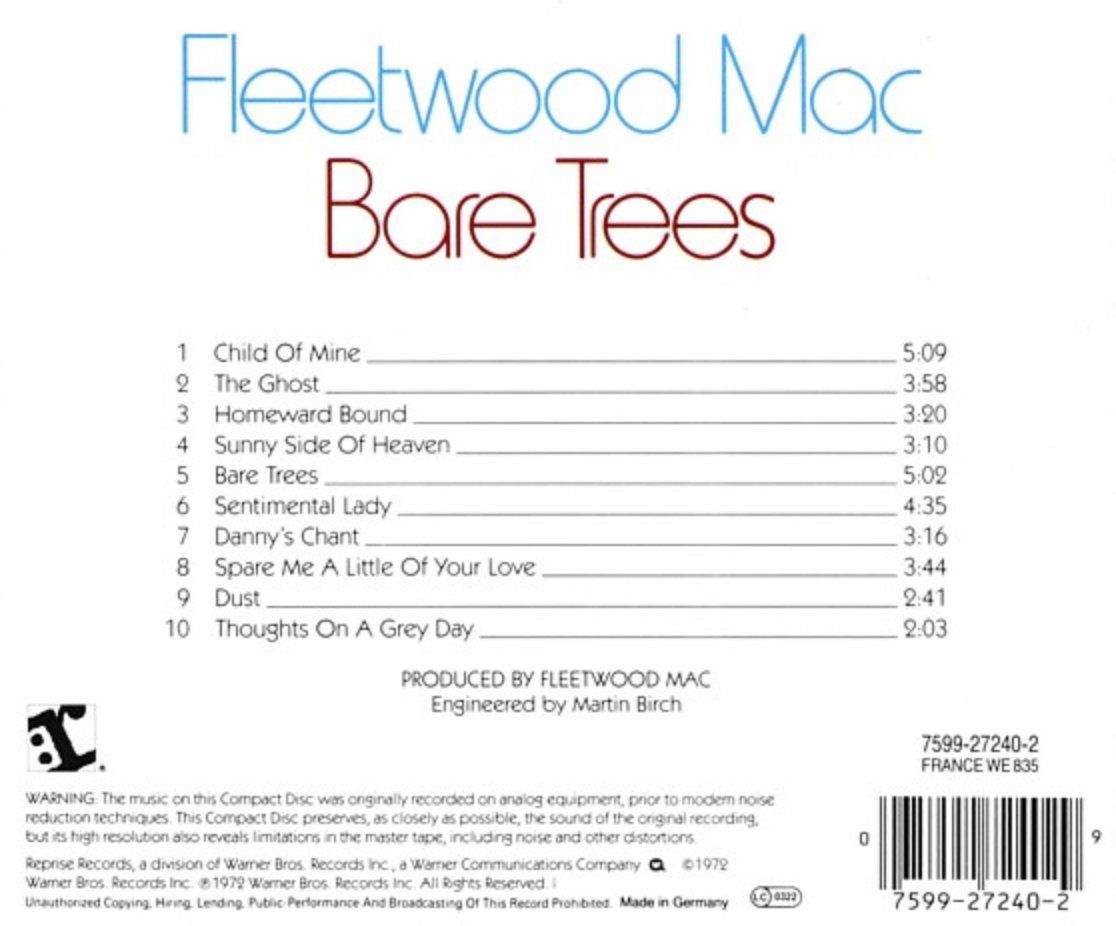 CD: Fleetwood Mac - Bare Trees – Usato da Brunnen venduto da Barfly5 1