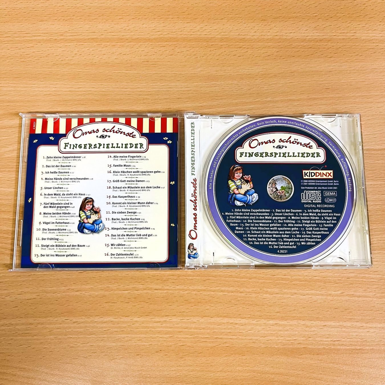 CDs: CD - Omas schönste Fingerspiellieder – Gebraucht aus Amlikon-Bissegg von riestig 1