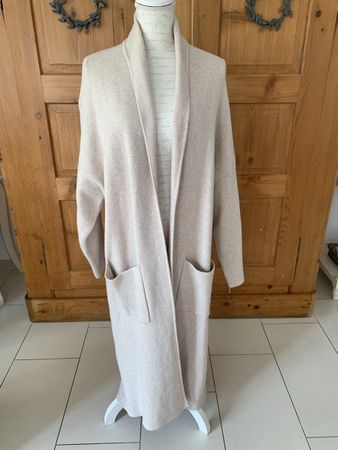 Mango Strickmantel beige Gr. XL