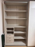 Hochwertiger Schwebetürenschrank weiss / Glas