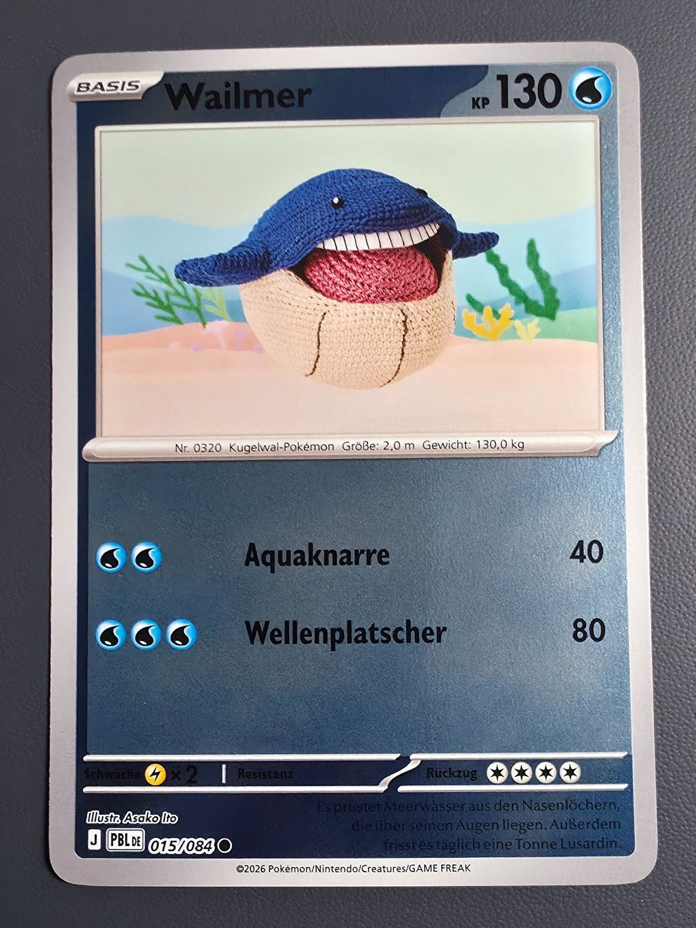 Pokémon Carte collezionabili: Wailmer, 015/084, Reverse-Holo, Pokémon – Nuovo (secondo la descrizione) da Zürich venduto da StickerPatron