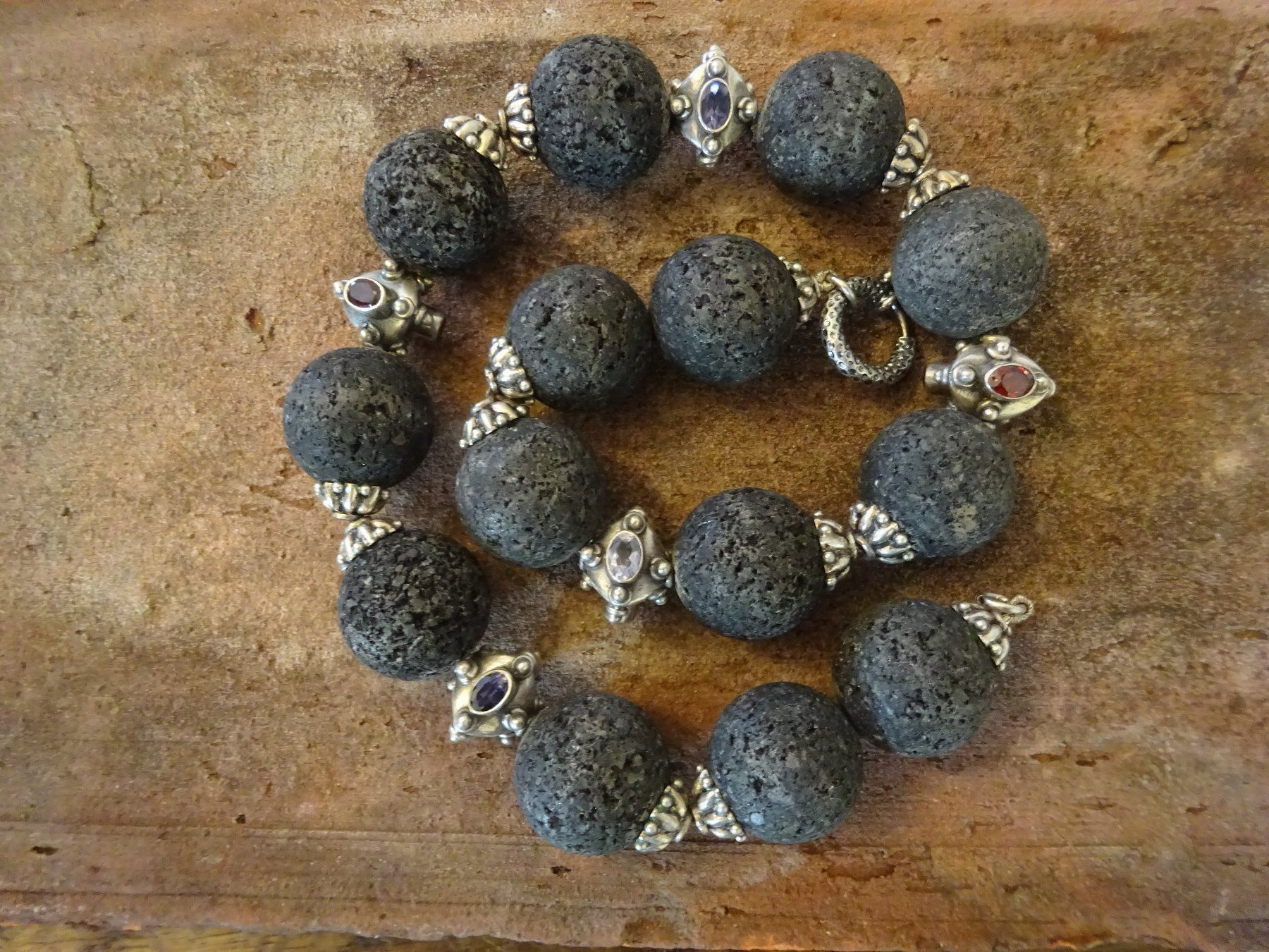 Ketten: Kette Lava Granat Amethyst / 925 S – Gebraucht aus Esslingen von FetteSchnecke 3
