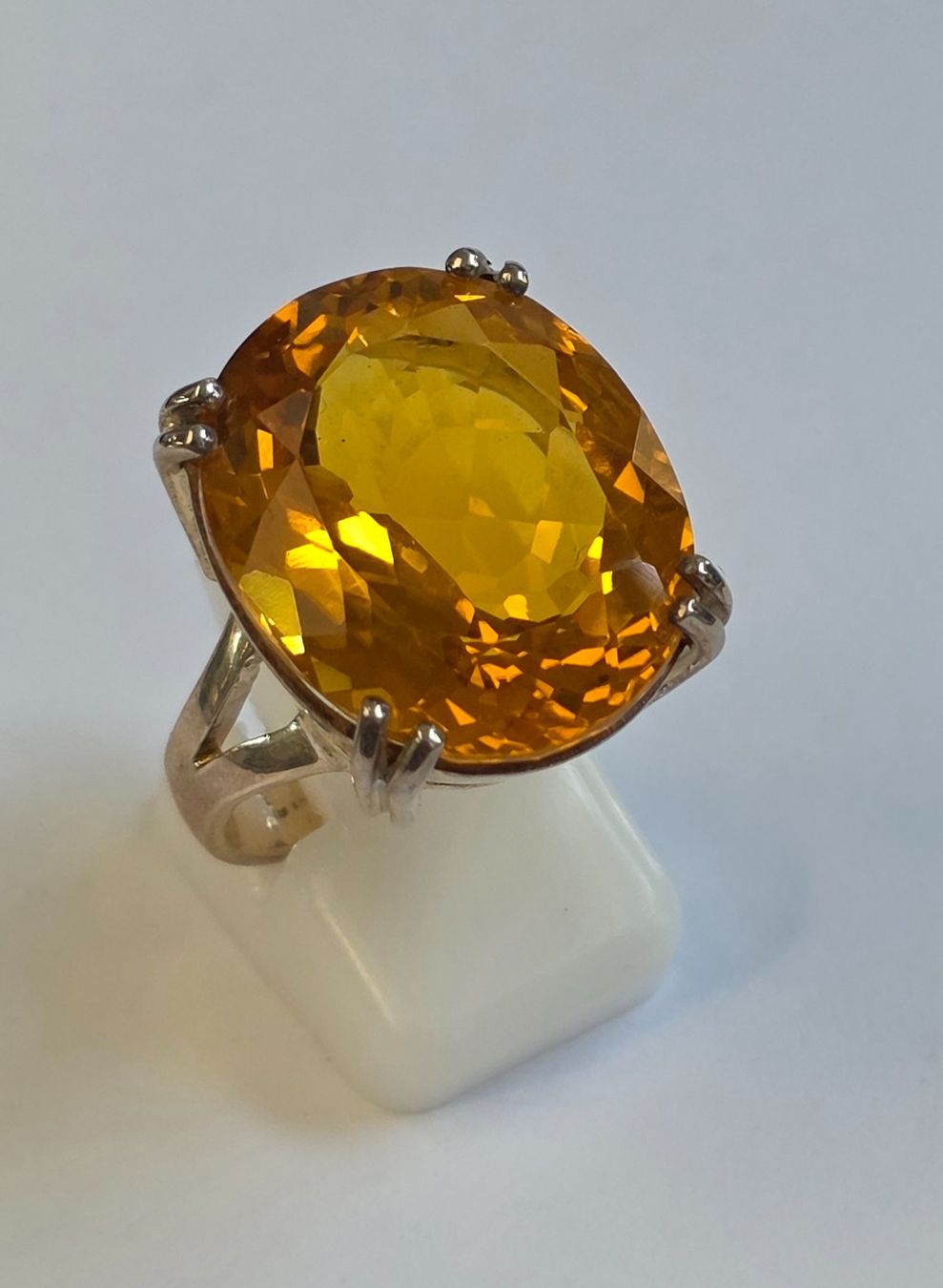 Ringe: Ring mit grossem gelbem Citrin Silber 925 – Neu (gemäss Beschreibung) aus Zürich von ben_mn5h 1