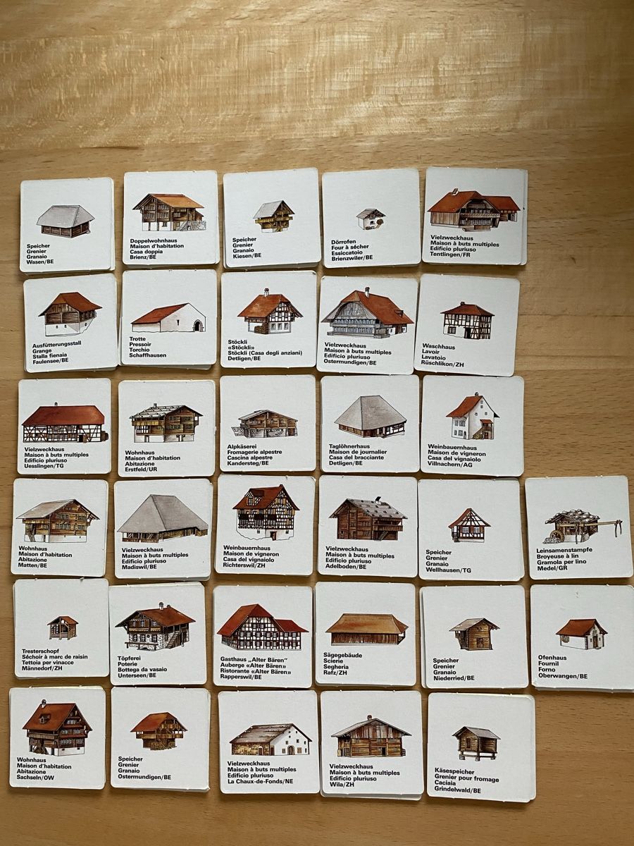 Giochi: Ballenberg Bauernbauten Memory – Usato da Schwarzenburg venduto da Michellu 1