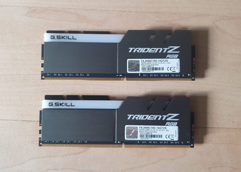 100％本物保証 G.Skill Trident Z RGB F4-2666C18D-16GTZR (DDR4-2666
