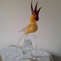 Schwerere Figur. Mittelgross Glas Vogel
