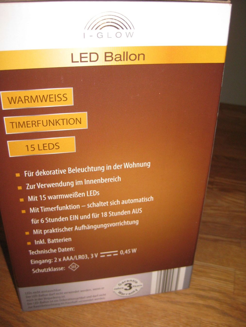 Alle Dekorationen: Schöner weisser LED Luftballon – Neu und originalverpackt aus Romanshorn von Wazoohandlung 2