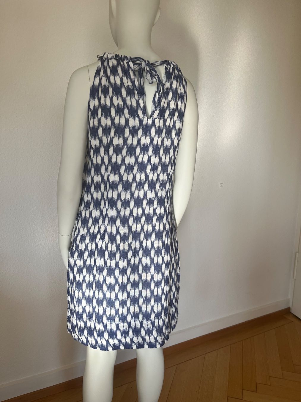 Vestiti: Leinen Kleid, Grösse 36, Blau-Weiss gemustert. – Usato da Zürich venduto da bea_s5tq 1