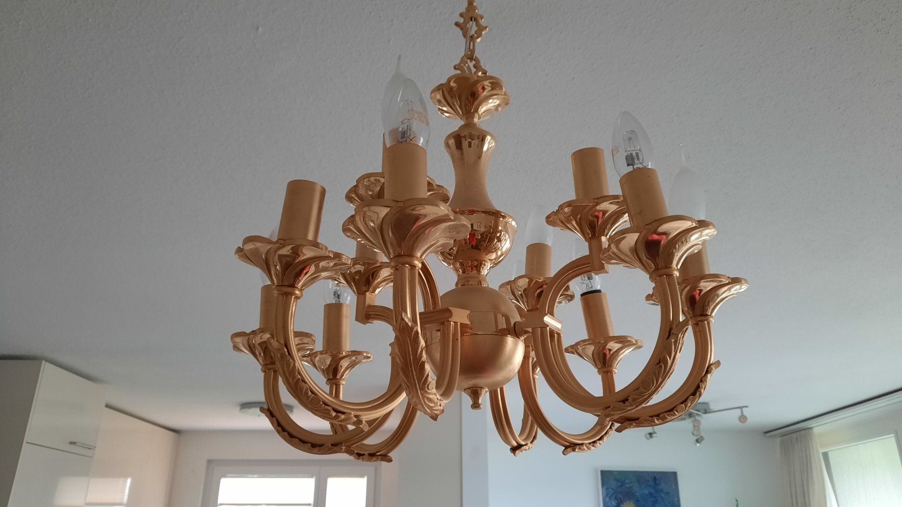 Lampadari & plafoniere: goldener Kronleuchter; 50cm X40cm – Usato da Herrliberg venduto da AlexandraBopp 2