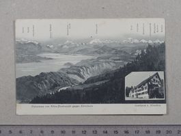 Panorama Albis Hochwacht, 1907, Poststempel Langnau