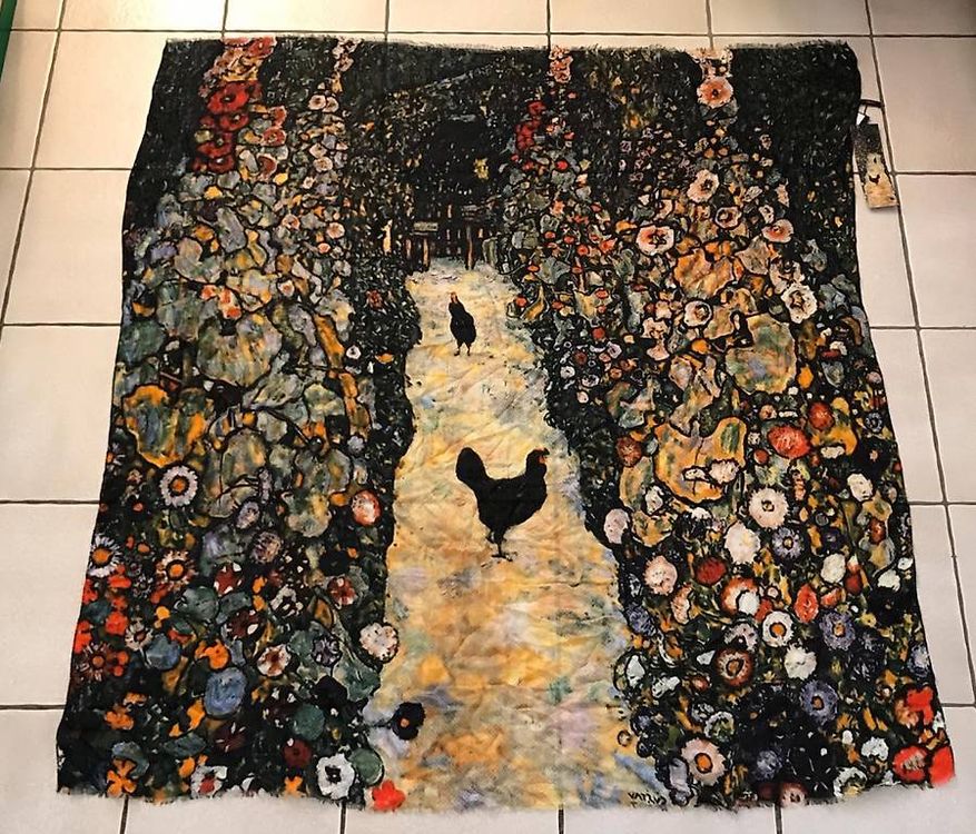 Foulard & Sciarpe: Damenschal - Foulard Vestilarte Gustav Klimt 145 cm x 145 cm – Usato da Günsberg venduto da Peso1