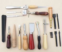 18er Leder Nähwerkzeug Lederhandwerk Set