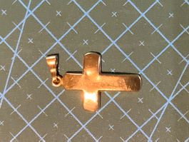 Gold Kreuz 750 / 18 K 1gram