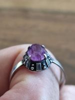 ntiker Amethyst Ring  875 Silber mehrfach gestempelt NEU