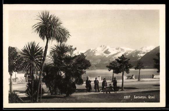 Cartoline postali: AK Locarno, Quai – Usato da Berlin venduto da bartko-reher