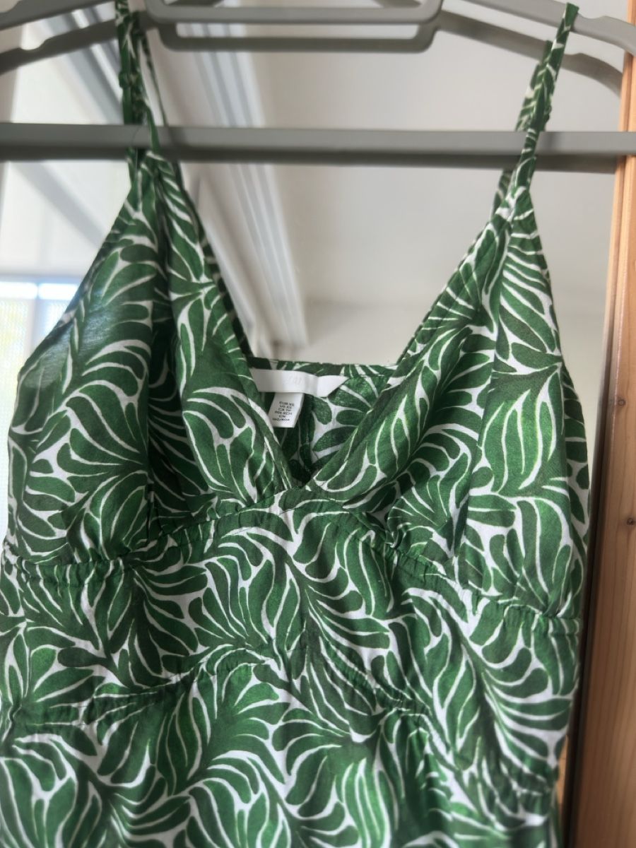 H&M Vestiti: H&M Green Leaf dress – Usato da Schaffhausen venduto da Nadiuna 4