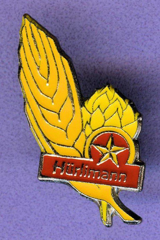 Hürlimann Placchette & Badge: Hürlimann Bier  Hopfen – Usato da Winterthur venduto da Sammleroase