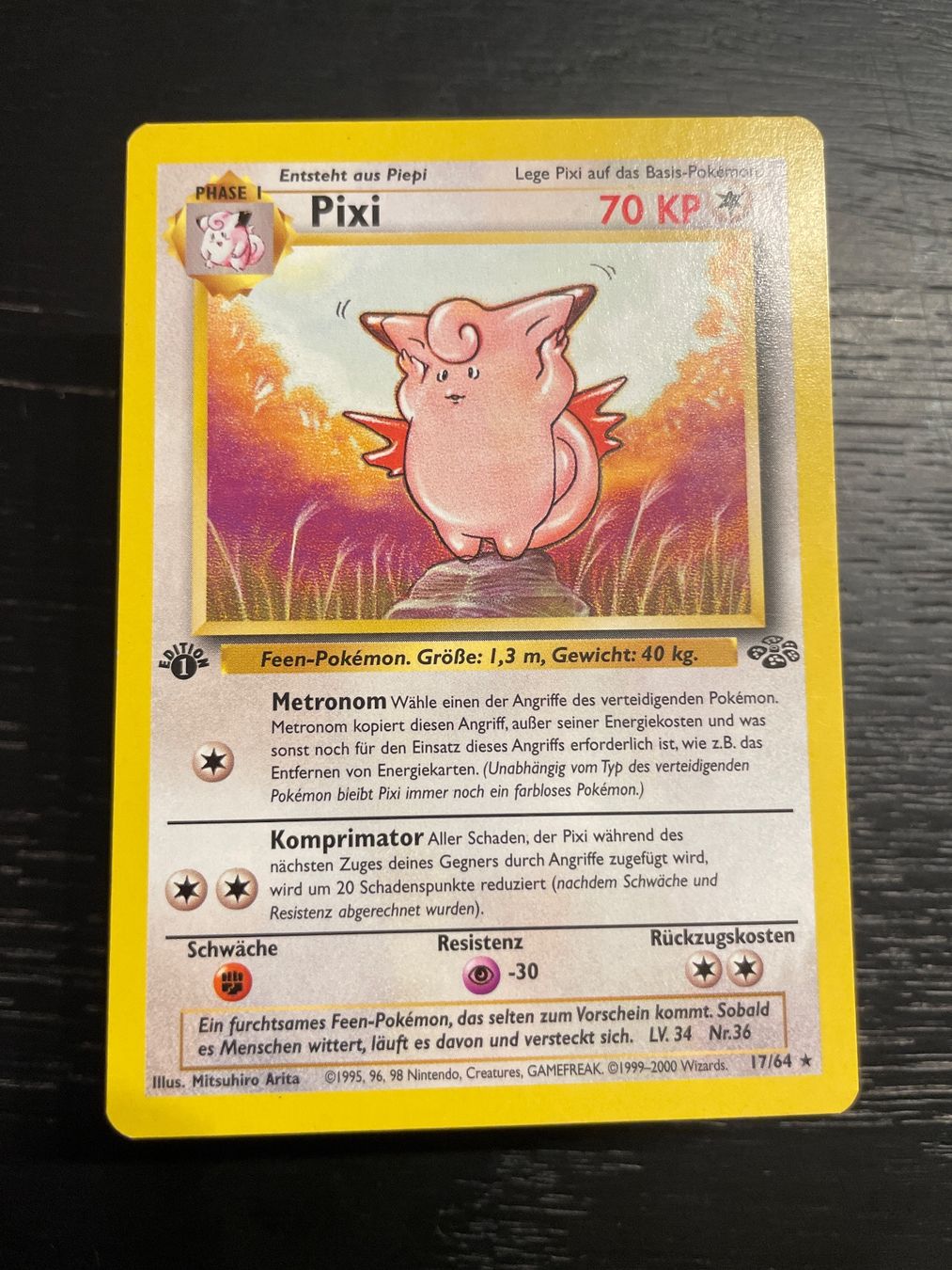 Pokémon Sammelbilder & Trading cards: Pokemon Pixi 17/64 jungle 1. edition – Gebraucht aus Hugelshofen von Suimosa