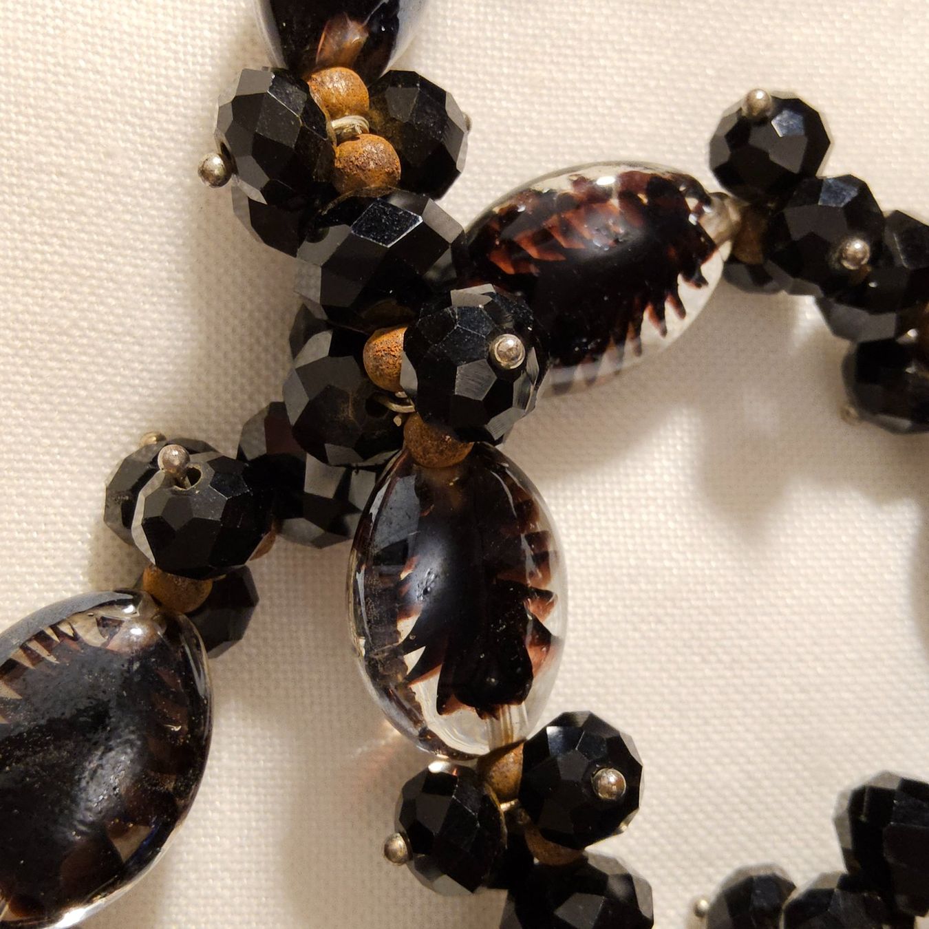 Gablonzer Ketten: Alte Gablonzer schwarze Halskette, Collier ca. 1950er – Gebraucht aus Zürich von philpip 4