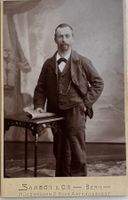 Kabinettfoto, Samson Bern, Mann