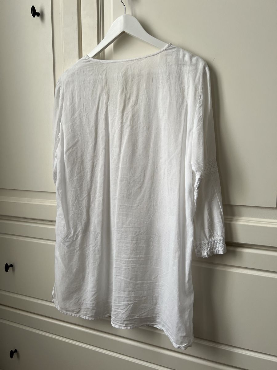Tuniche: Pure cotton white tunic blouse as new – Nuovo (secondo la descrizione) da Zürich venduto da eve_m2gr 2