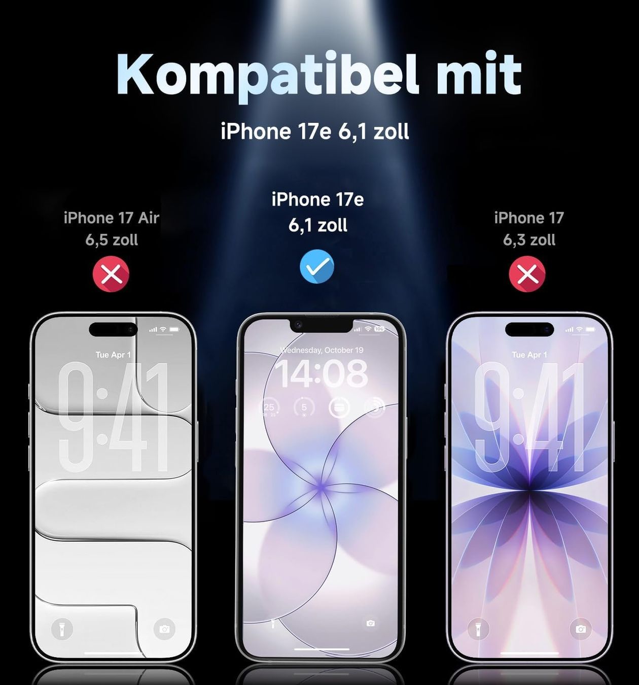 Lackretusche & Schutzfolien: MAGIC JOHN Panzerglas für iPhone 17e – 2 Stück – Neu und originalverpackt aus Suhr von SchnapperCH 1