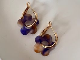 Boucles d'oreilles fantaisie fleurs