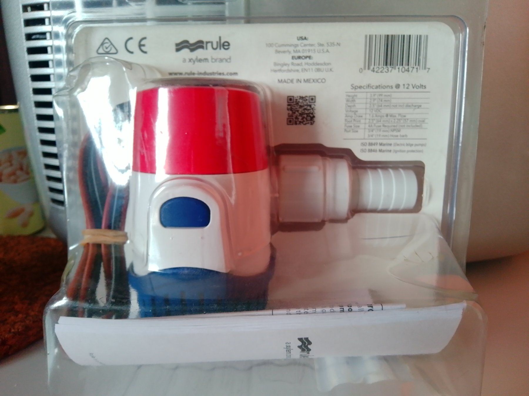 Sonstiges: Bilgenpumpe Rule 25DA 12V-Nuova – Neu und originalverpackt aus Giubiasco von pagi2 4
