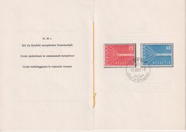 07) 1957 Faltblatt  8 französisch, SBK fr. 100.--