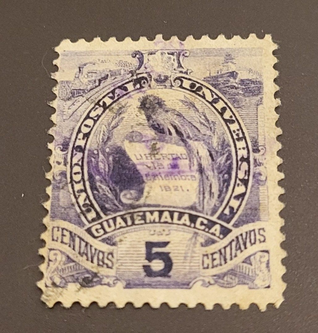 Tous les timbres: Guatemala 1895 Vogel alte briefmarke – D'occasion à St Gallen par Stampsalshobby